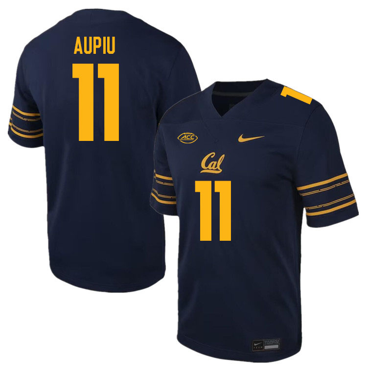 California Golden Bears #11 Dayday Aupiu ACC Conference College Football Jerseys Stitched-Navy